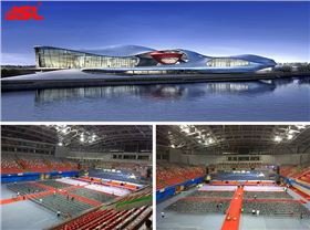 爵士龍線陣音響走進廣州亞運城體育館