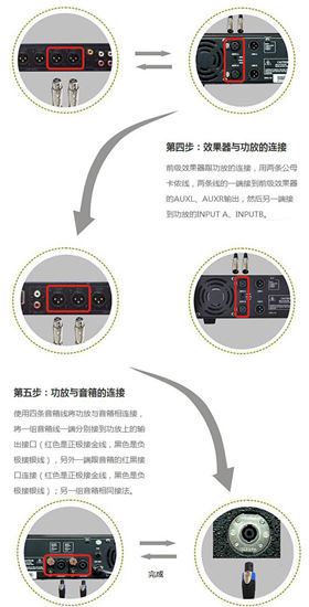 爵士龍KTV音響設備連接圖