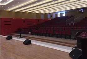 多功能廳采用專業舞臺音響設備【爵士龍音響】