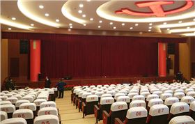 內(nèi)蒙古黨史館多功能廳采用線陣音響系統(tǒng)【爵士龍】