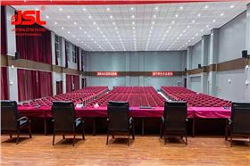 云南石林縣縣委黨校多功能廳成功選用JSL爵士龍雙八寸線陣音箱系統