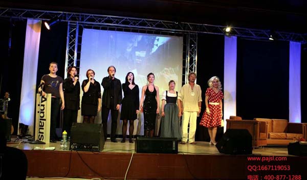 大型舞臺(tái)演出音響設(shè)備 維也納文藝演出案例1