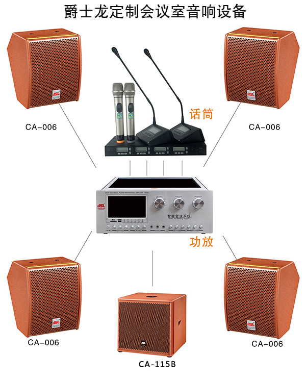定制會(huì)議室音響設(shè)備 爵士龍會(huì)議室音響廠家