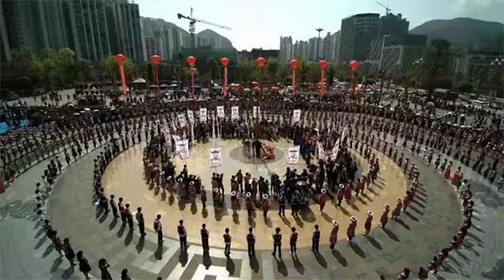 8+4線陣音響系統助陣四川興文(國際)苗族花山節