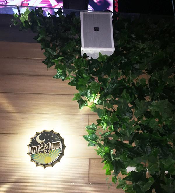 進(jìn)口專業(yè)音響設(shè)備入駐娛樂露天酒吧