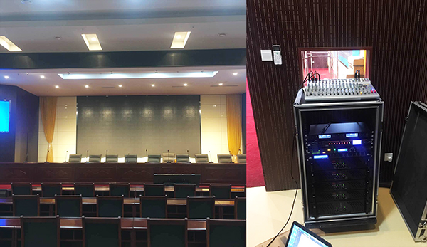 中鐵十四局集團(tuán)禮堂采用雙十五專業(yè)音響設(shè)備