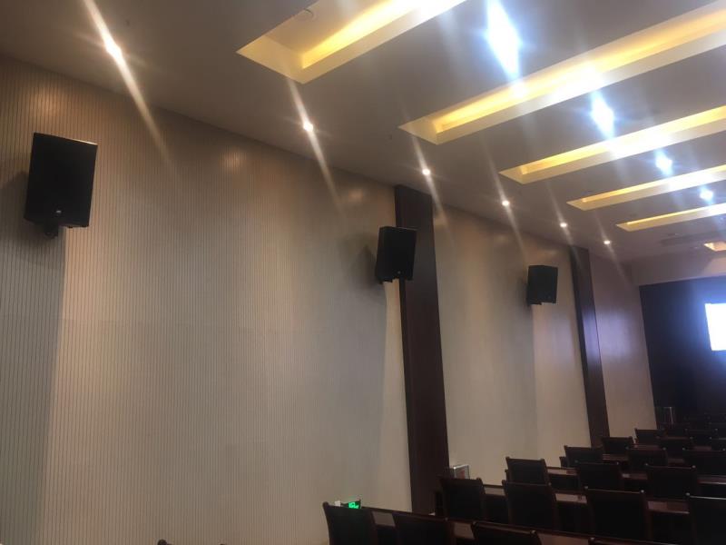 中鐵十四局集團(tuán)禮堂采用雙十五專業(yè)音響設(shè)備