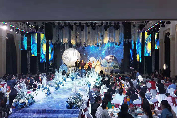 【爵士龍音響】LAB608線陣列系統助力河南焦作艷陽天酒店