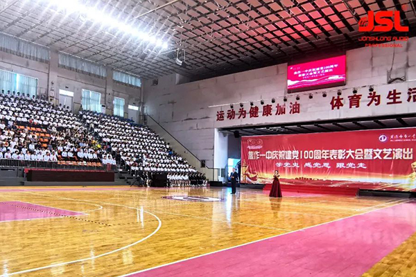 如何把老體育館改造成標準館?爵士龍成功助力焦作一中體育館改造!