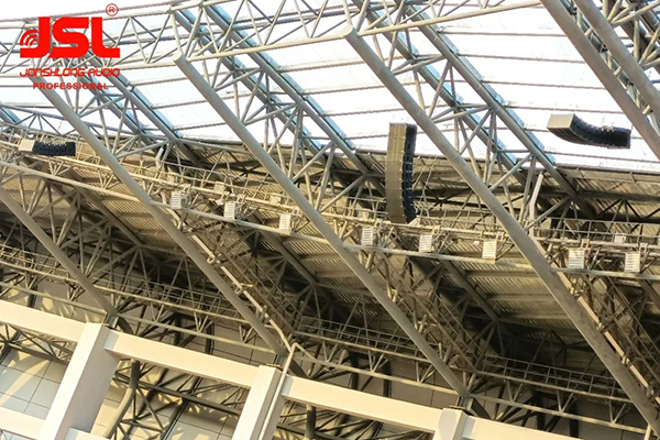 爵士龍專業音響設備成功助力鹿寨田徑運動場—— 基于Dante網絡架構現場音頻系統