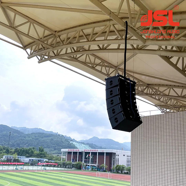 爵士龍LA系列線陣成功助力四川通航職業(yè)學(xué)院體育場【體育場館音響】