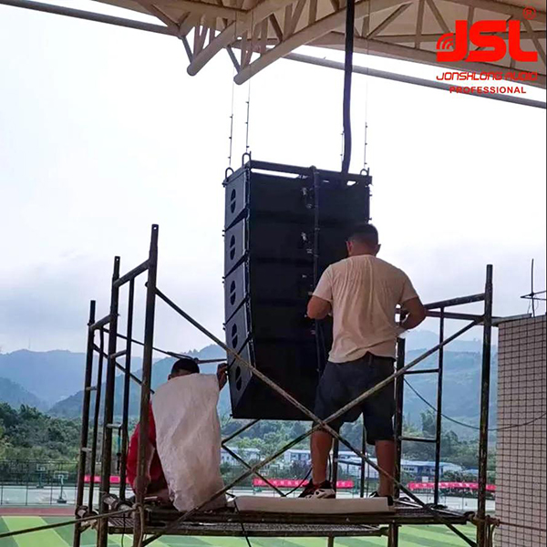 爵士龍LA系列線陣成功助力四川通航職業(yè)學(xué)院體育場【體育場館音響】