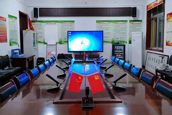 云南昆明某單位選用爵士龍JSL無線手拉手會議室音響系統