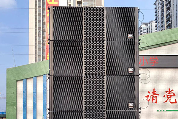 爵士龍LA雙十線陣音箱系統助力高州市高文小學打造校園之聲