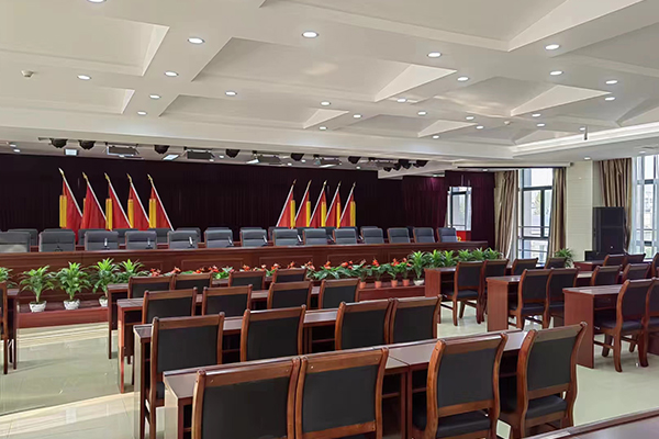 鄭州鐵路局報(bào)告廳搭建完成并投入使用 【爵士龍專業(yè)音響設(shè)備】