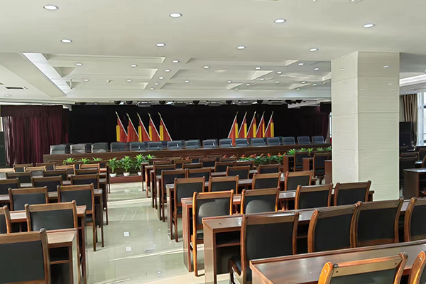 鄭州鐵路局報(bào)告廳搭建完成并投入使用 【爵士龍專業(yè)音響設(shè)備】