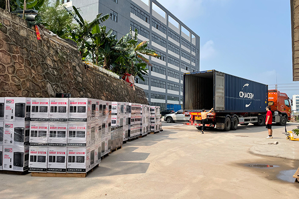 巴西客戶(hù)定制350套有源線(xiàn)陣順利出貨