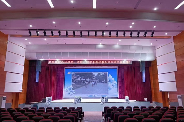 湖南懷化多個多功能廳選用爵士龍線陣音箱系統