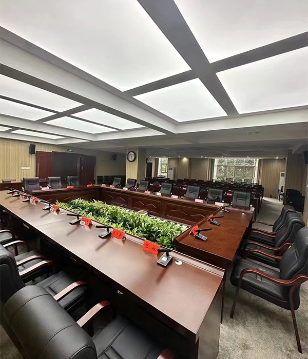 廣東某政府單位會議室使用爵士龍手拉手會議系統