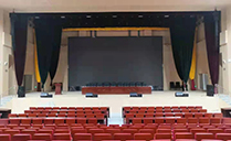 天津某校多功能廳選用爵士龍JSL數字有源線陣音響系統